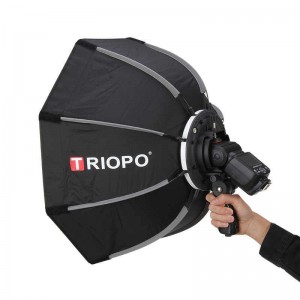 Softbox bát giác Triopo KS90 cho đèn flash speedlite Grid