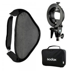Softbox flash godox 80*80 đa dụng, ngàm Bowẹn
