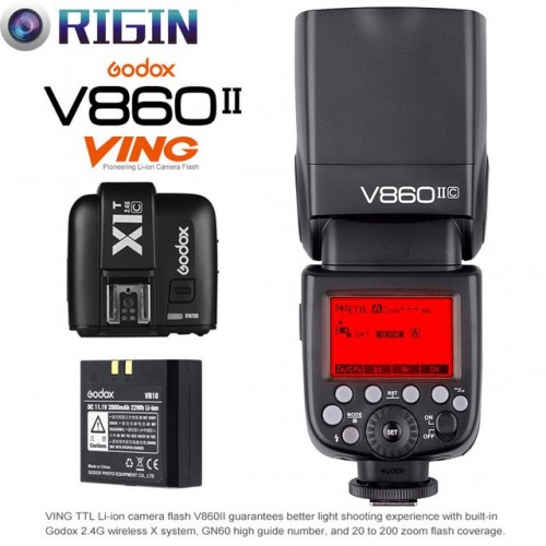 Đèn Flash Godox Li-Ion VING V860 II I-TTL For Canon & Nikon chính hãng